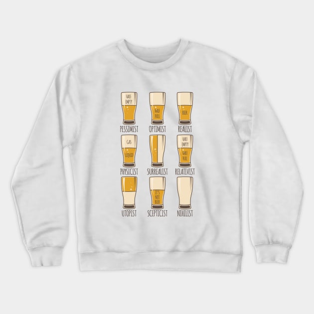 Beer Personality Traits Crewneck Sweatshirt by Printadorable